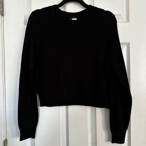 EUC Black Cropped Sweater